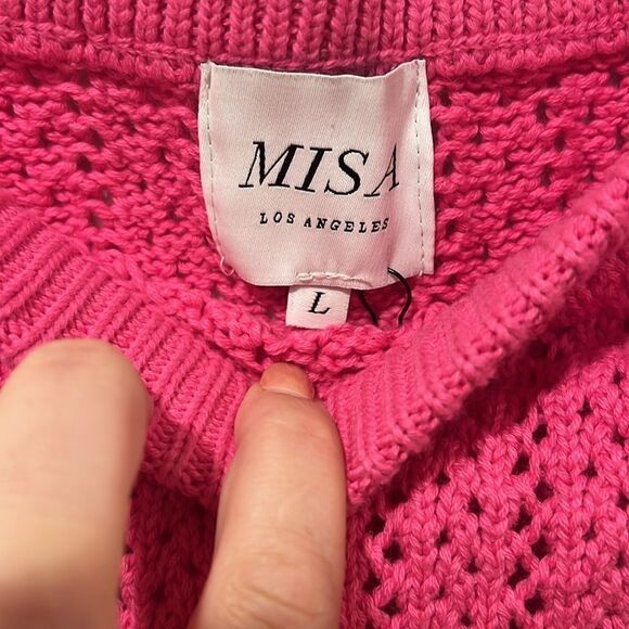 NWT Misa Los Angeles 2 Piece Crochet Set: Tia Top, Laya Skirt - Size Large - Picture 12 of 14